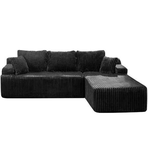 Modular L-Shape Sectional Sofa with Oversized Chaise A47792