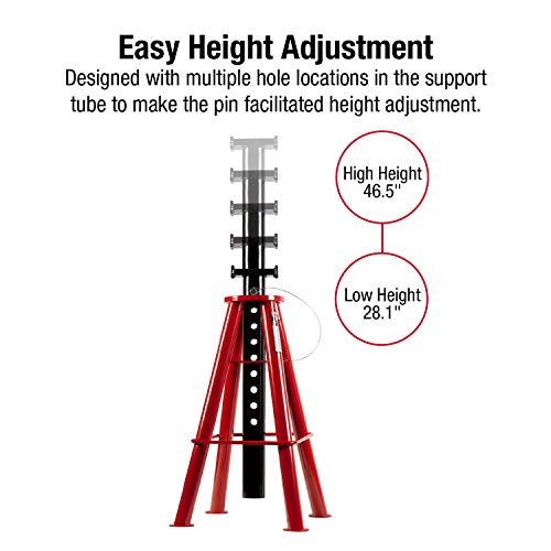 10-Ton Pin Type Jack Stands, Pair I9664