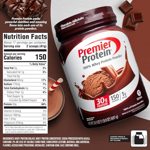 Vanilla Milkshake Protein Powder, 30g Protein, 1g Sugar, 17 Servings W26910