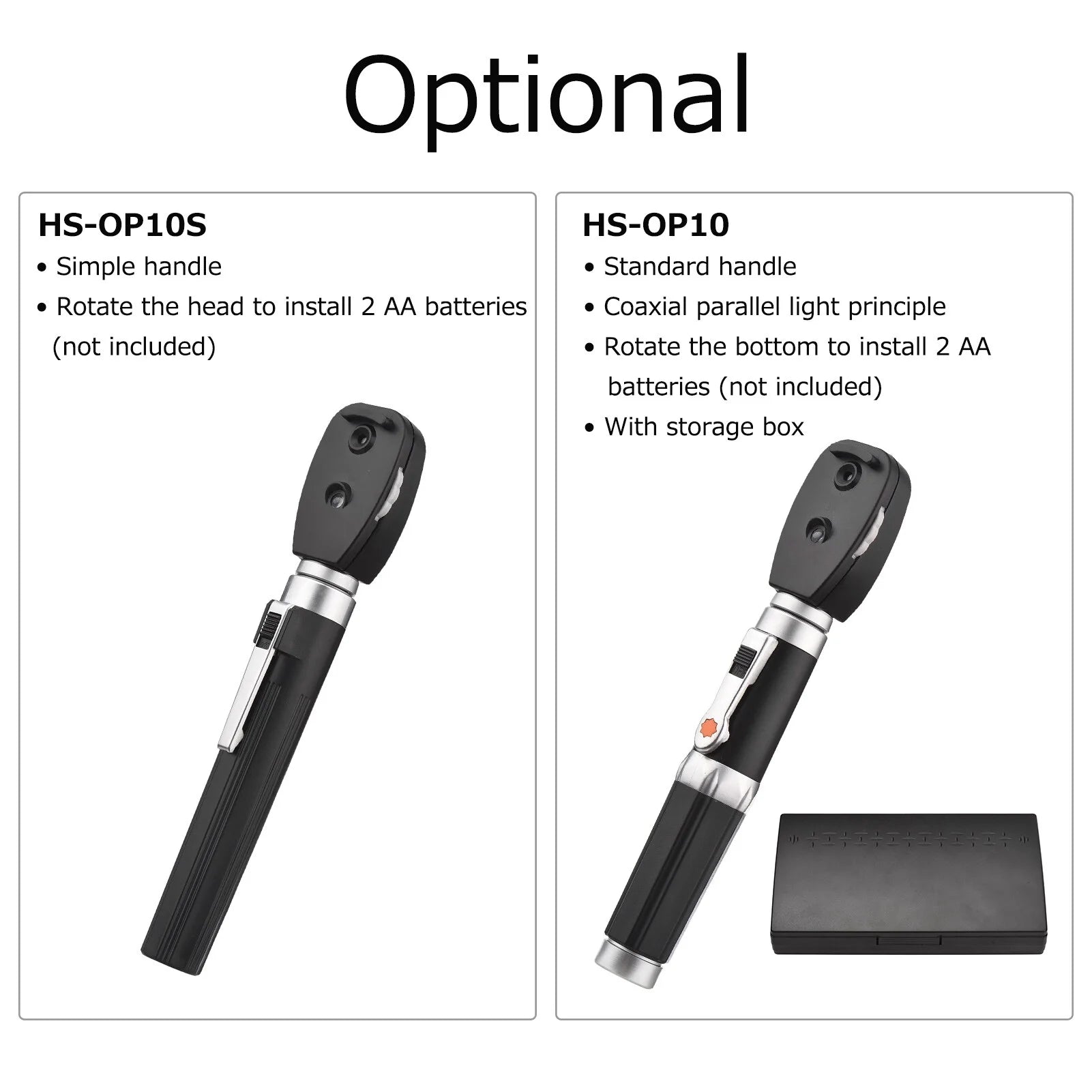 Handheld Ophthalmoscope with 5 Apertures F69636