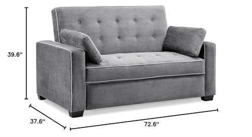 Convertible Sleeper Sofa, Queen Size, Navy Q5867