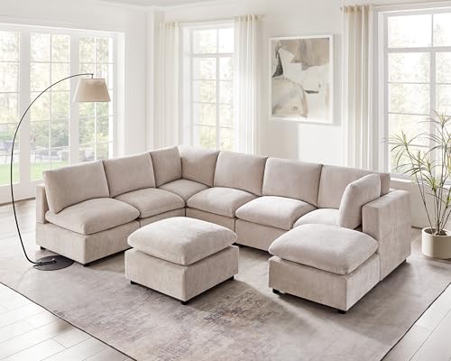 Modular Sectional Sofa with Ottoman for Small Apartments G42700