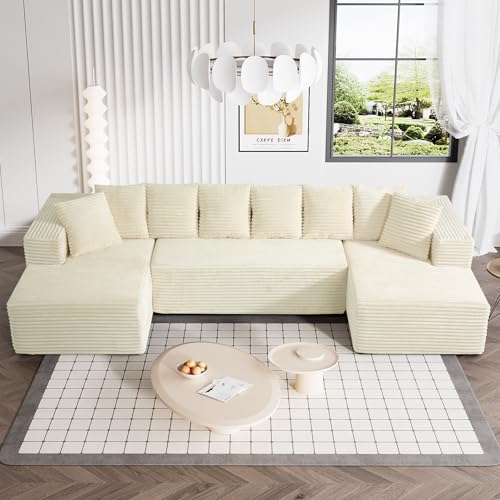 Modular Sectional Sofa with Chaise Lounge, Corduroy Memory Foam, Black Z82307