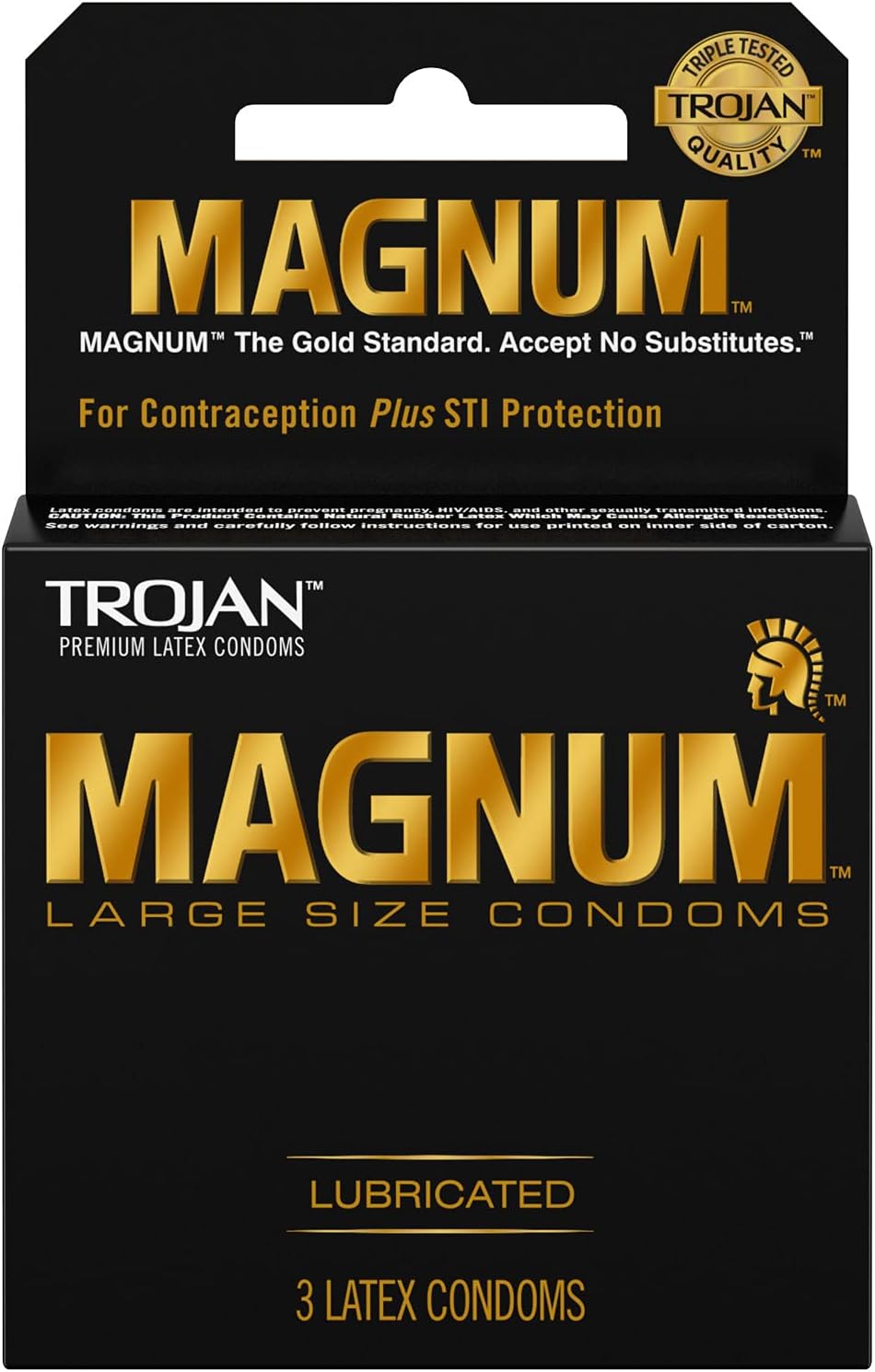 Magnum Condoms Large Lubricated Latex, 15 Count B873715