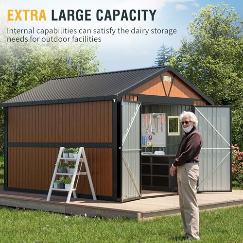 Metal Storage Shed 5x3 ft with Lockable Door for Garden and Backyard B82351