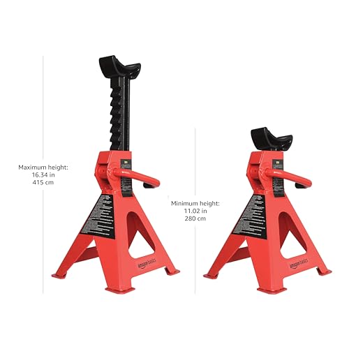 Steel Jack Auto Stands, 6,000 lb Capacity, 1 Pair V481