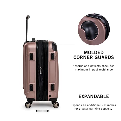 Expandable 8-Wheel Spinner Hardside Suitcase, 20-Inch Carry On I105704