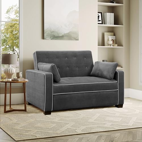 Convertible Sleeper Sofa, Queen Size, Navy Q5867
