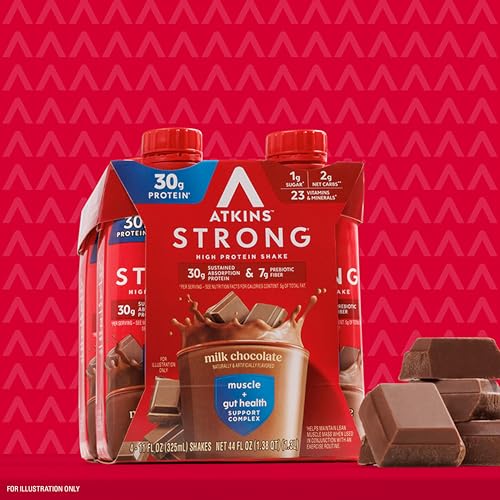 High Protein Shake, Milk Chocolate, 30g Protein, Low Carb, 12 Count Q549982