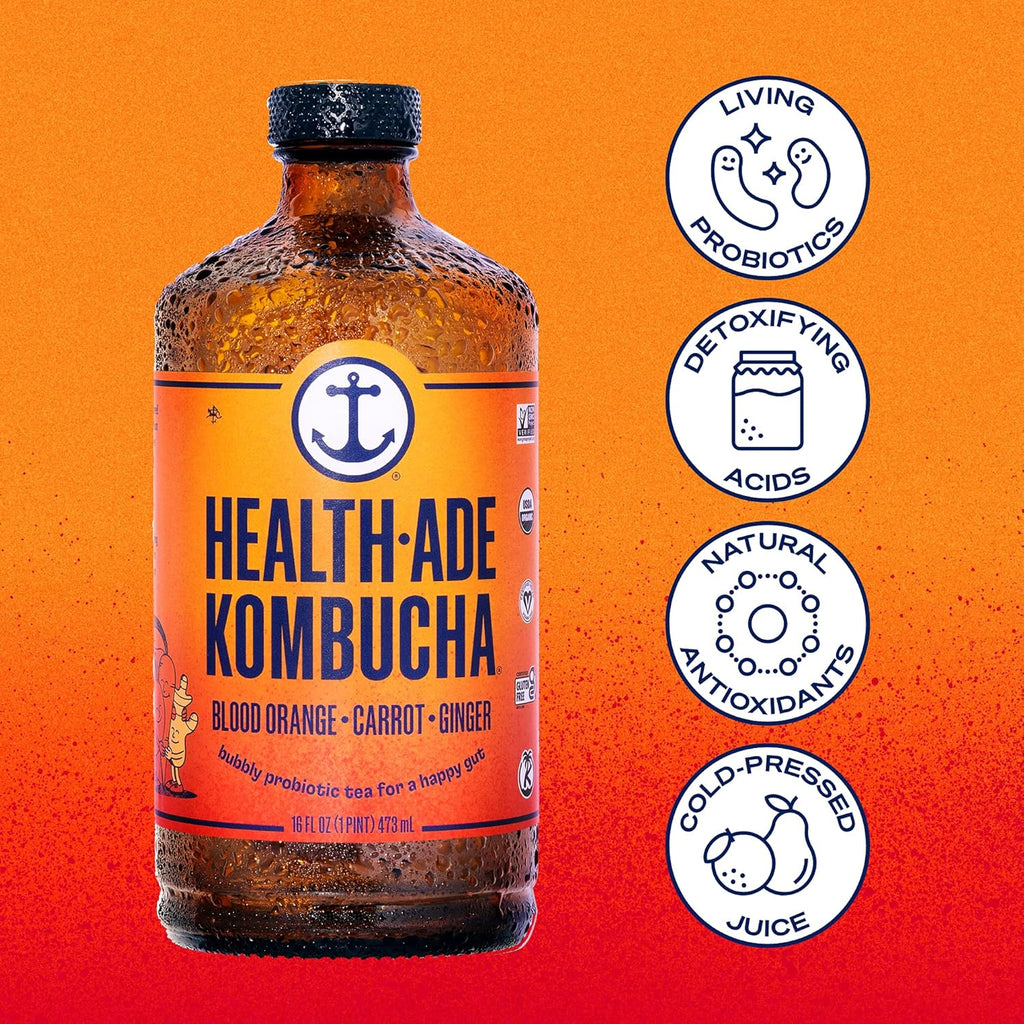 Blood Orange Carrot Ginger Kombucha, 16 fl oz C2179