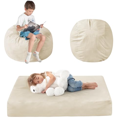 Giant Bean Bag Chair Convertible Bed with Microfiber Cover X2136