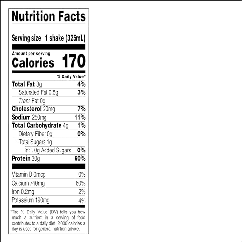 Protein Shake Salted Caramel, 30g Protein, Keto Friendly, 11 fl oz, 12 Count W666022