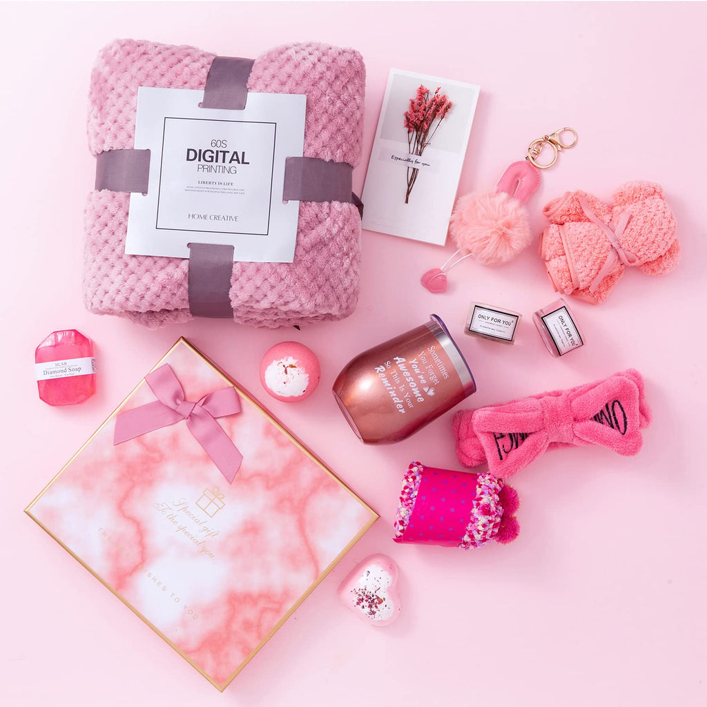 Pink Gift Box for Women Self Care Care Package D353