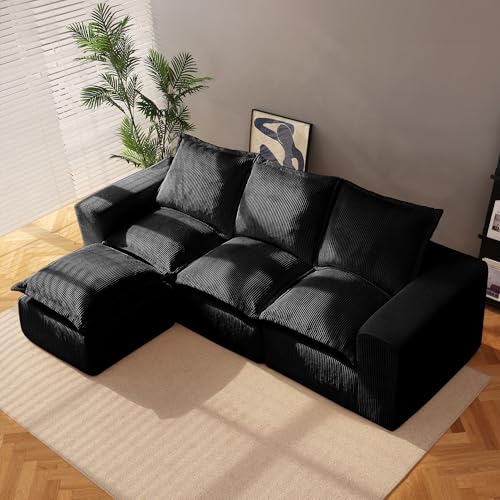 Modular Sectional Sofa with L-Shape Chaise, Deep Seat, No Assembly Required M95554