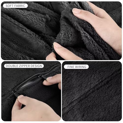 Bean Bag Chair for Adults 3FT, Soft Removable Cover, Light Gray X3039