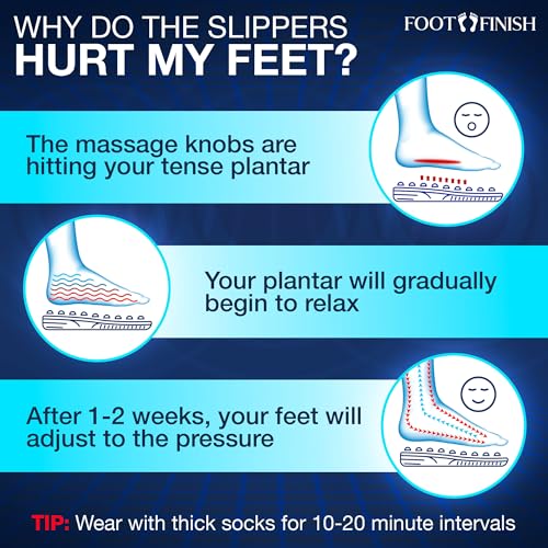 Acupressure Slippers for Plantar Fasciitis Relief Foot Massager U28608