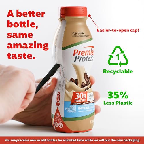 Café Latte Protein Shake, 30g Protein, 1g Sugar, 11.5 fl oz, 12 Pack W5537