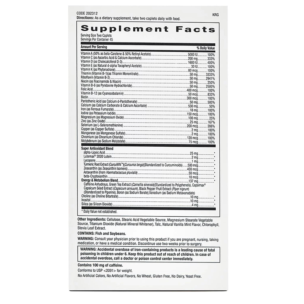 Women's Energy & Metabolism Multivitamin, 180 Count Z6993