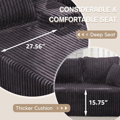 Modular L-Shape Sectional Sofa with Oversized Chaise A47792