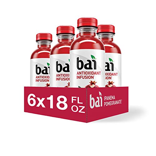 Coconut Flavored Water, Antioxidant Infused Drinks, 18 fl oz Bottles (Pack of 12) H909