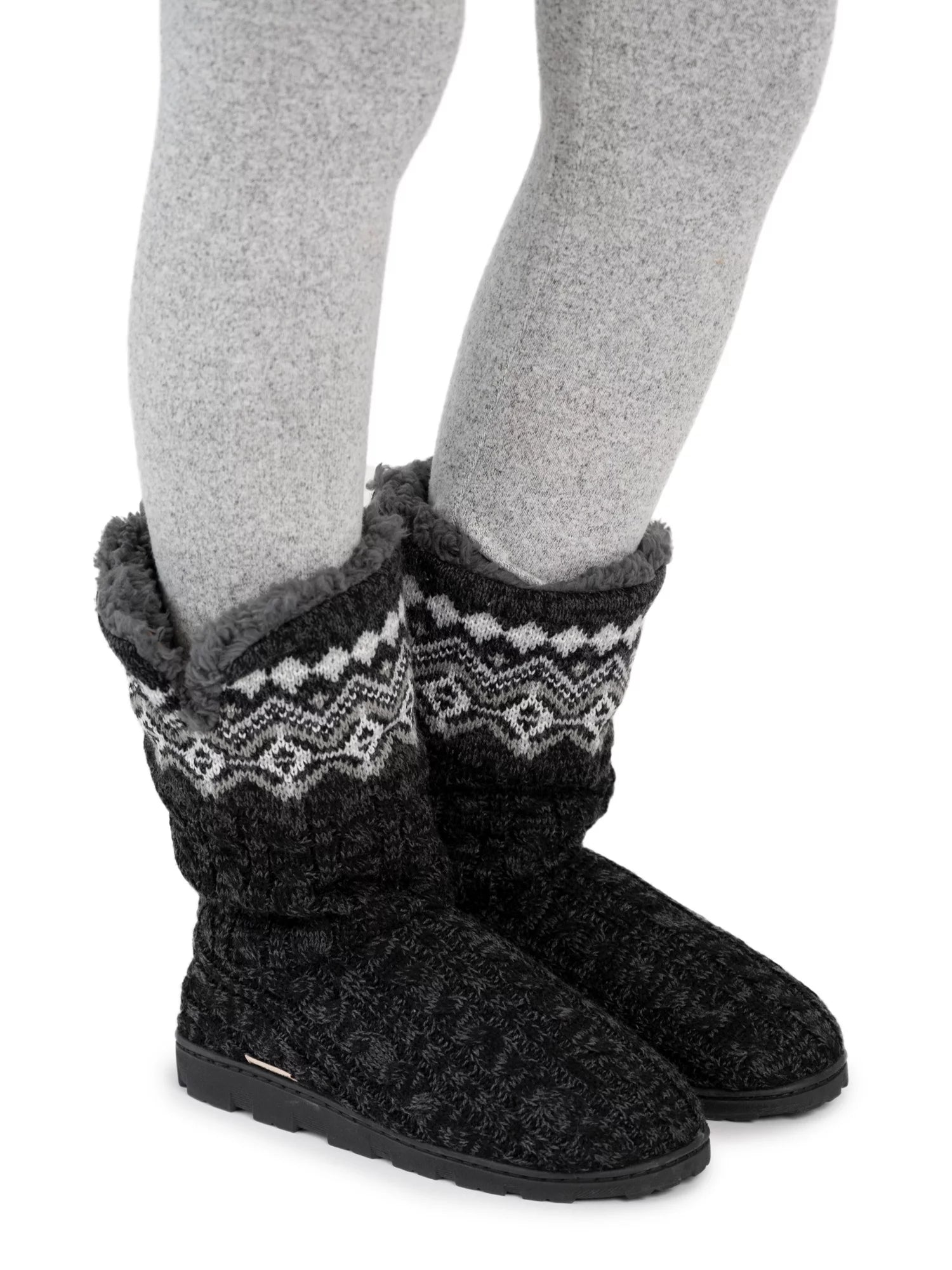 Women's Tall Knit Foldover Slipper Boot R929764