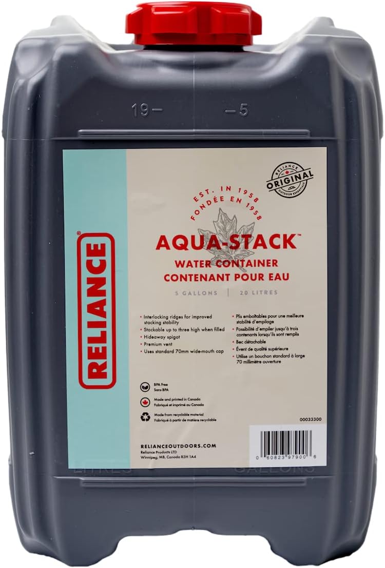 5 Gallon Stackable Water Container, Blue B698