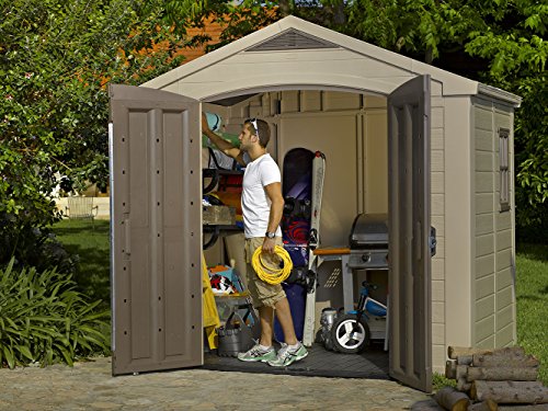 Outdoor Resin Storage Shed for Patio Furniture and Yard Tools R685
