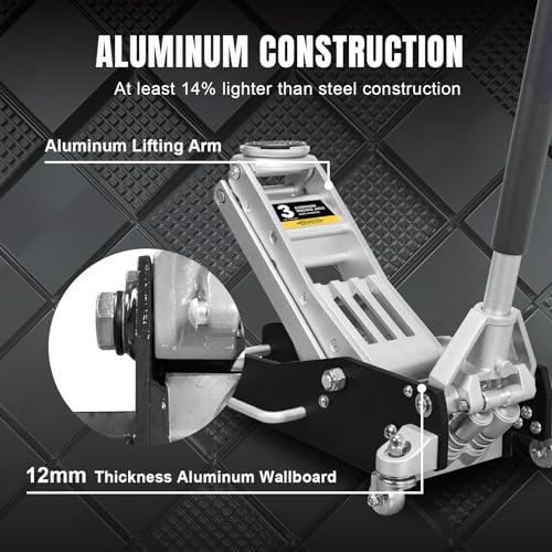Hydraulic Low Profile Racing Floor Jack, 1.5 Ton Capacity E34626