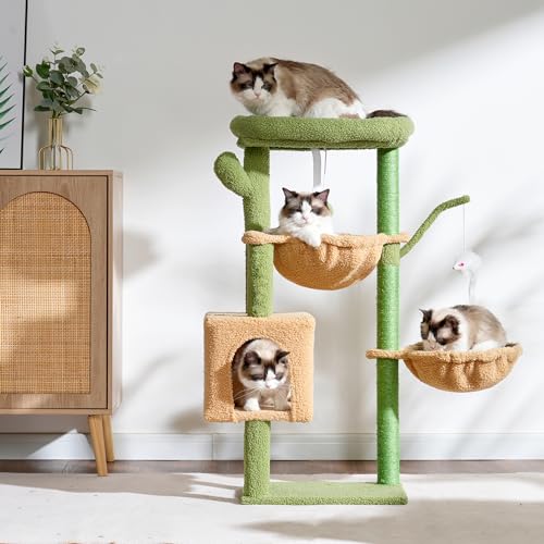 Cat Tree Tower with Scratching Post for Indoor Cats I182
