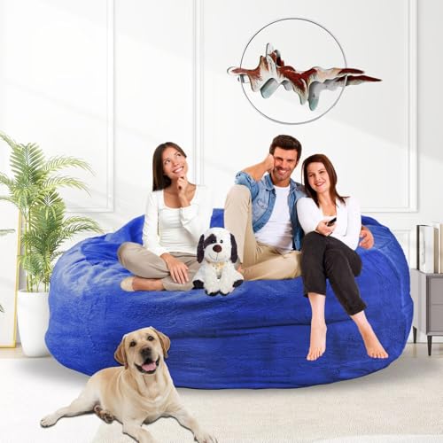 Bean Bag Chair for Adults 3FT, Soft Removable Cover, Light Gray X3039