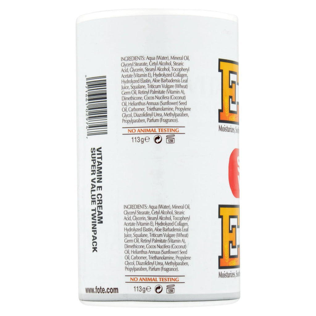 Vitamin E Skin Care Cream with Moisture, 4 oz, 6 Pack D9863