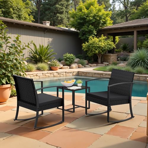 Outdoor Bistro Set 3 Piece with Cushions and Table C662