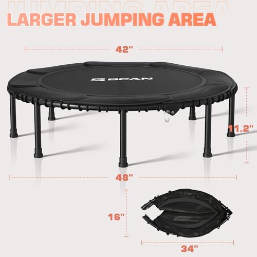 Foldable Mini Trampoline for Indoor Workout C896