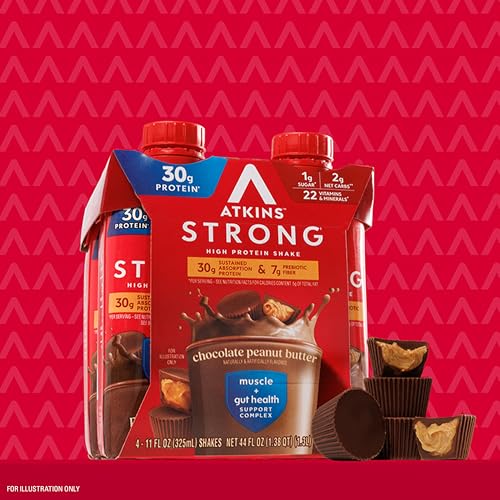 High Protein Shake, Milk Chocolate, 30g Protein, Low Carb, 12 Count Q549982