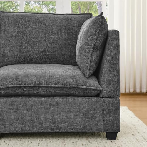 Modular Sectional Sofa with Ottoman, U-Shaped Lounge Couch H930