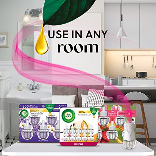 Plug-In Scented Oil Refills, 7 Count, Honeysuckle & Raspberry + Hibiscus & Orchid X164