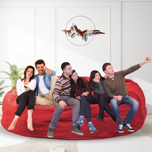 Bean Bag Chair for Adults 3FT, Soft Removable Cover, Light Gray X3039