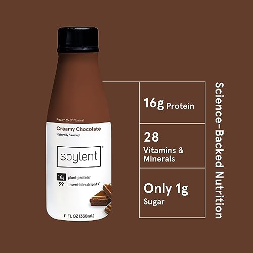 Gingerbread Meal Replacement Shake, Plant Based Protein Drink, 11oz (12 Pack) B2352