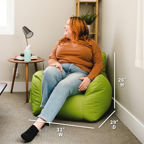 Dorm Bean Bag Chair with Drink Holder and Pocket, 3 feet R2503