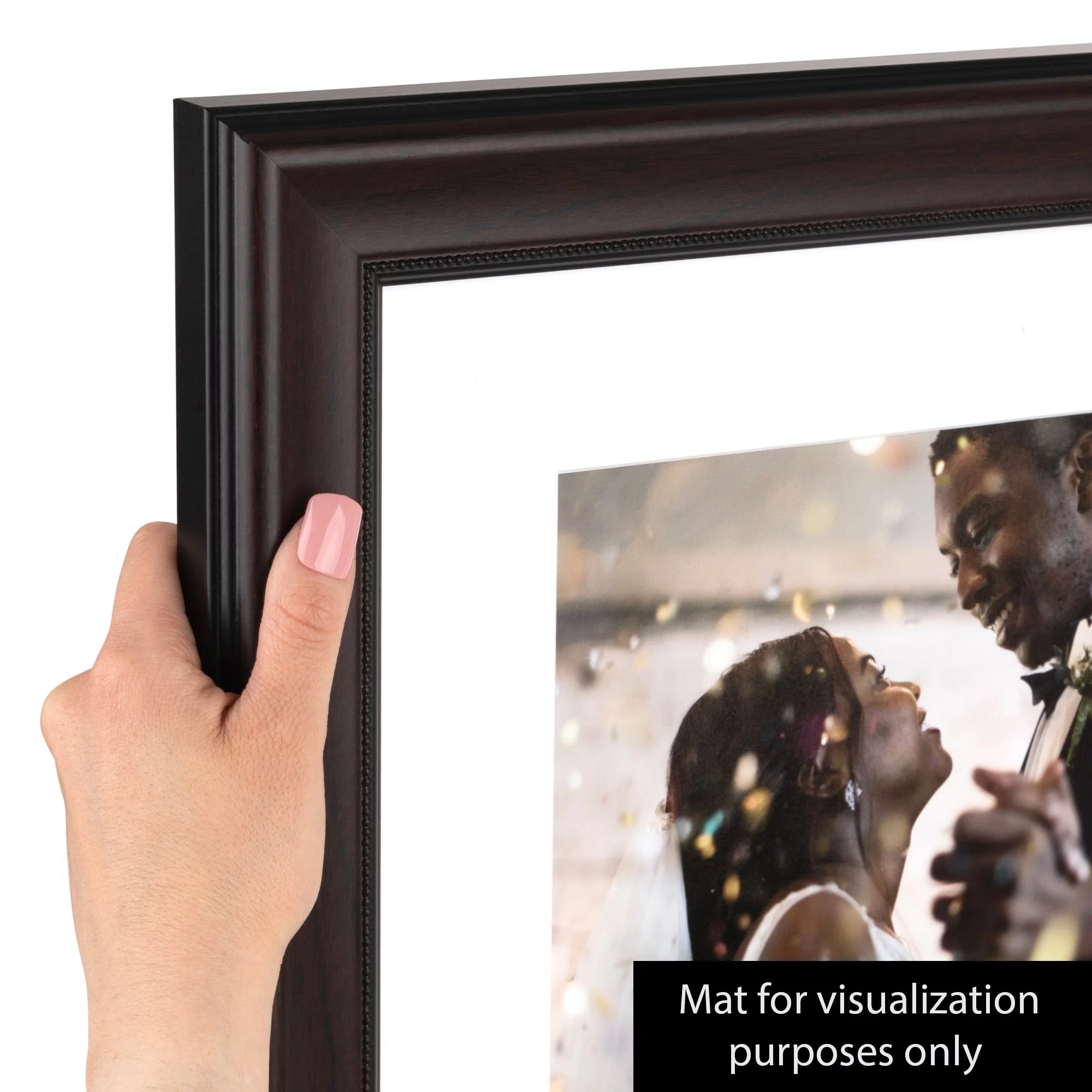 20x30 Inch Mahogany Picture Frame with Plexi Glass H542