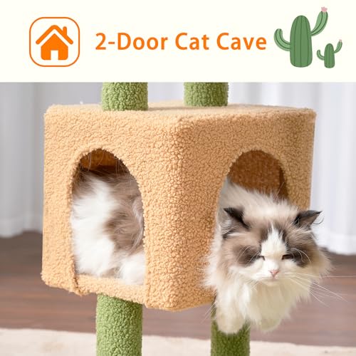 Cat Tree Tower with Scratching Post for Indoor Cats I182