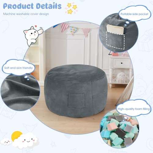 Giant Bean Bag Chair Convertible Bed with Microfiber Cover X2136