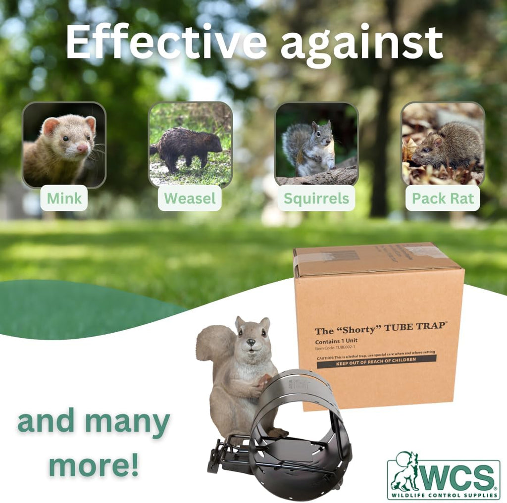 Squirrel Trap – Compact Spring-Loaded Rodent Snare for Home and Garden Use E673707