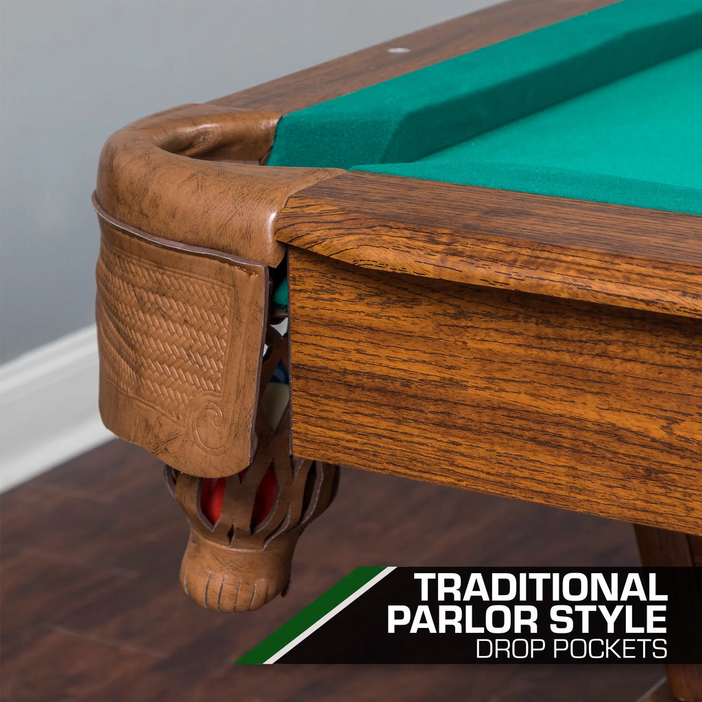 87" Billiard Pool Table in Green A99819