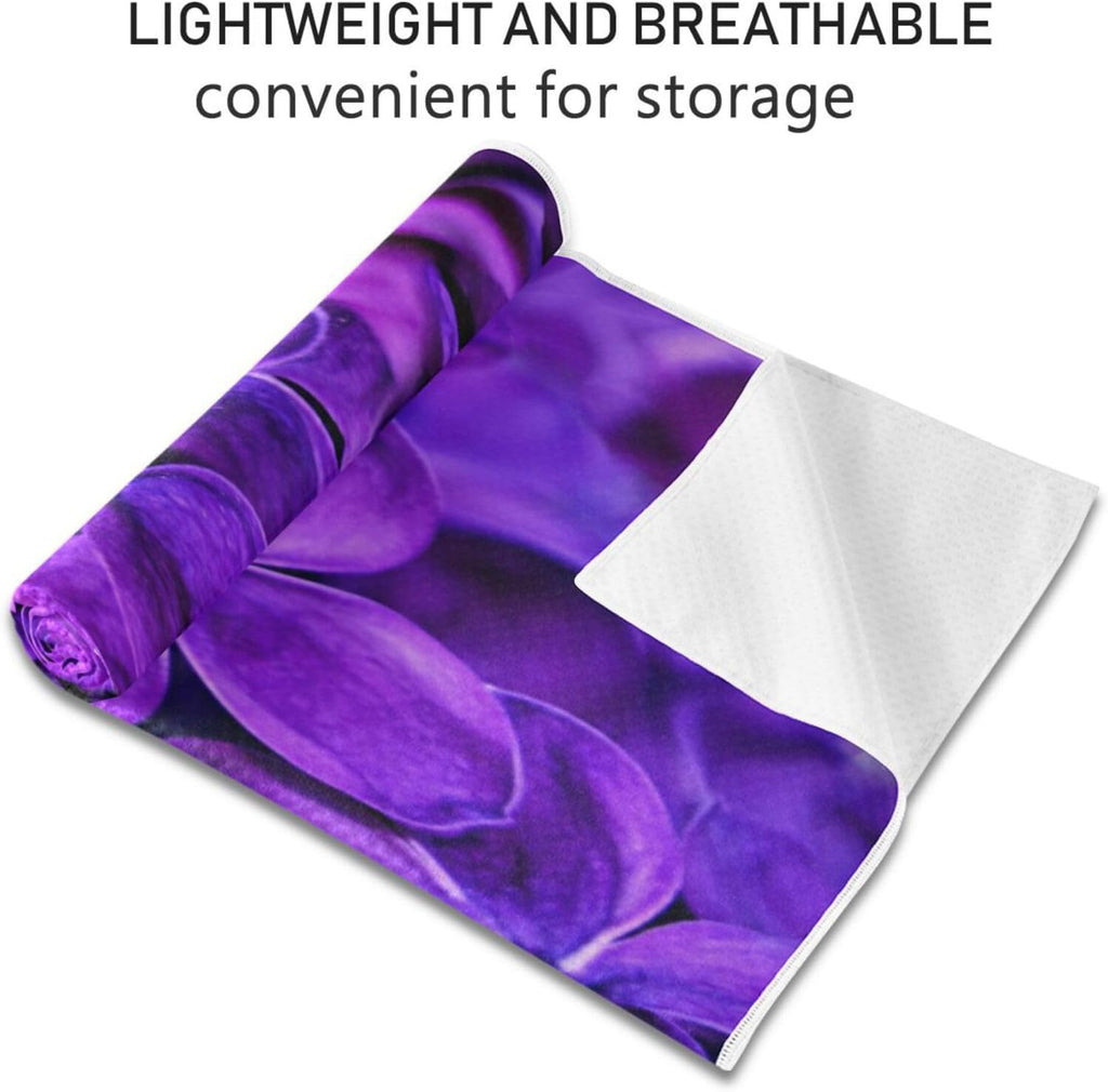 Non Slip Sweat Absorbent Yoga Mat Towel with Storage Bag E4212