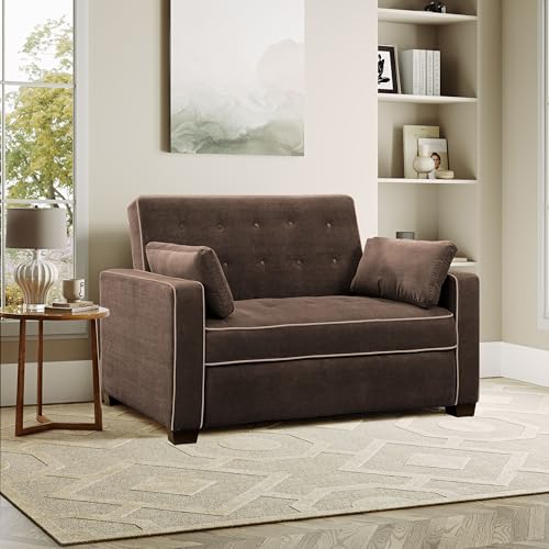 Convertible Sleeper Sofa, Queen Size, Navy Q5867