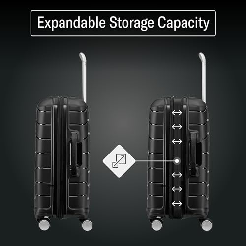 Carry-On Hardside Expandable Suitcase with Double Spinner Wheels, 21-Inch P606451