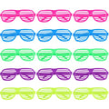 15 Pack Light Up Glasses 5 Colors Glow in The Dark LED Glasses Party Supplies for Kids Adults 80s Shutter Shades Neon Party Favors
