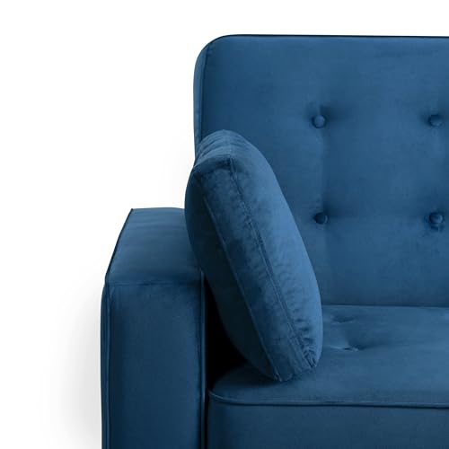 Convertible Sleeper Sofa, Queen Size, Navy Q5867