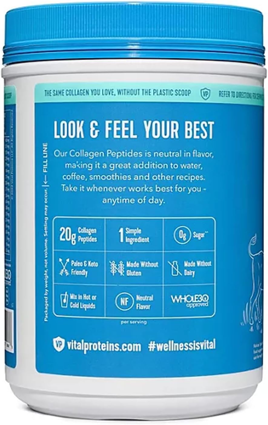 Collagen Peptides Powder, Unflavored, 24 oz E27268